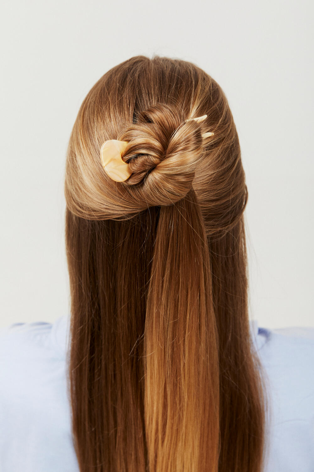 Marble hårpin - orange